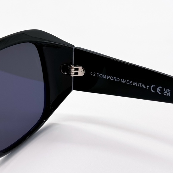 NEW TOM FORD TF1035N ECO 01A WOMEN SUNGLASSES RYDER-02 FT1035N/S BLACK GREY - Picture 8 of 10